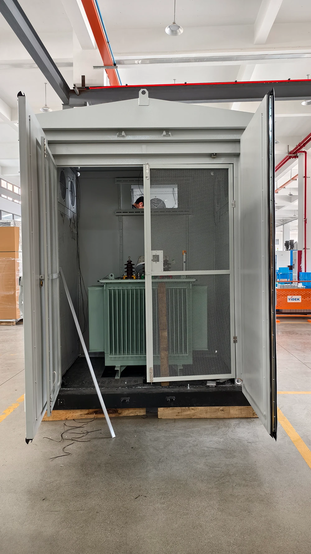 High-voltage system integration area