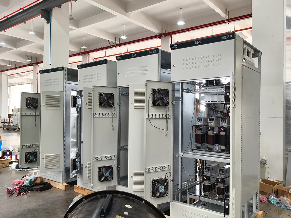 High-voltage equipment during assembly