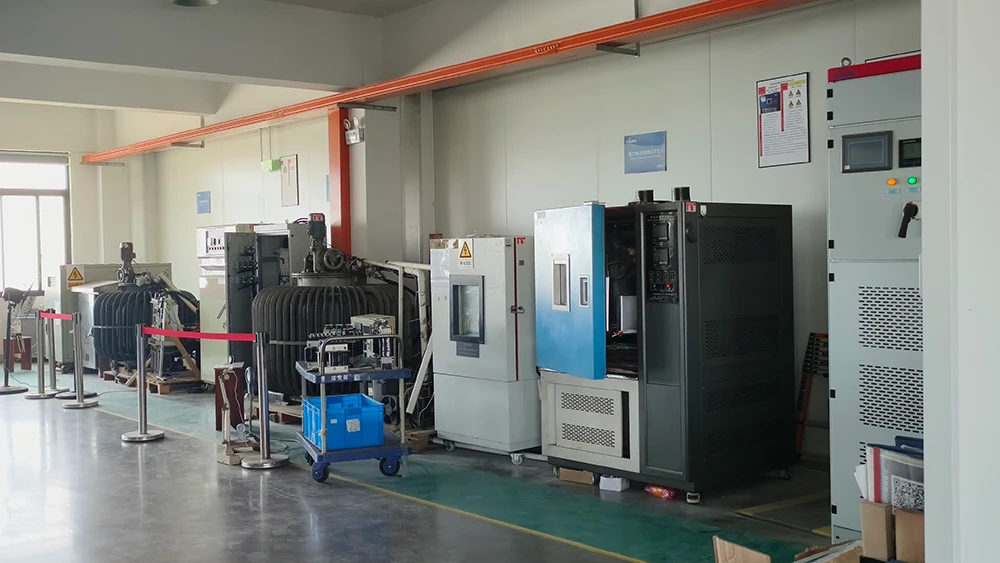 YIDEK laboratory area with reactor and capacitor test platforms