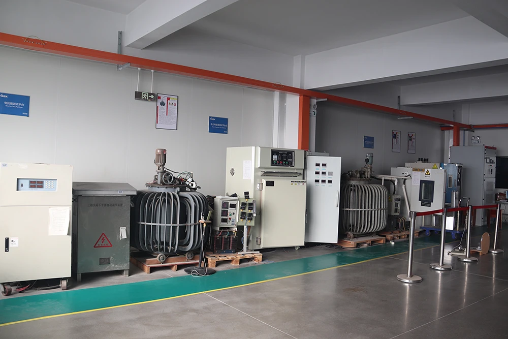 Reactor and power capacitor test platforms in the YIDEK laboratory