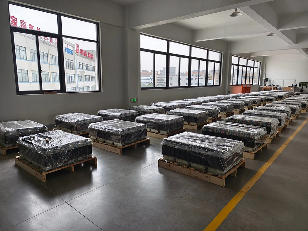 Rows of YIDEK reactors in the production area