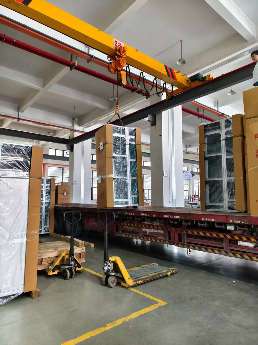 YIDEK equipment prepared for shipment